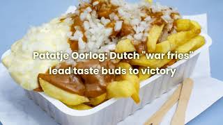 Patatje Oorlog Dutch “war fries” lead taste buds to victory [upl. by Dallman]