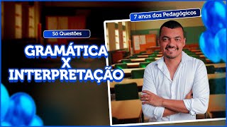 Gramática x Interpretação de texto  Só Questões com o Professor Gustavo Silva [upl. by Ennavoj]