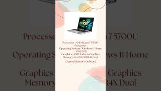 ACER Aspire 3 Slim A314 42P R7E5 Ryzen 7 5700U 16GB 512GB W11 OHS umahit tokokomputer tokoonline [upl. by Vedi]