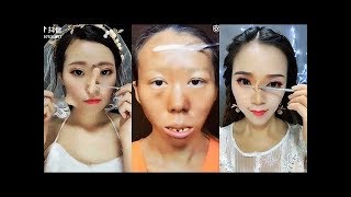 CRAZY Asian Makeup Transformations 😱 Chinese Makeup Tutorial Compilation 2018 [upl. by Enyedy]