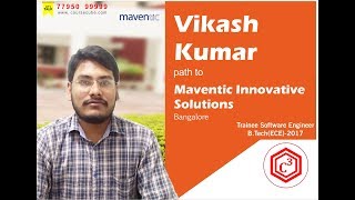 Vikash  Placed in Maventic How CourseCube guided Vikash to master Technology and get Job in Java [upl. by Rubina]