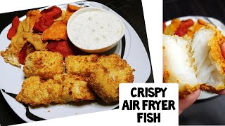 CRISPY FISH COD IN AIR FRYER  shorts [upl. by Ahsac]