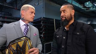 CODY RHODES AND JIMMY USO BACKSTAGE  WWE SMACKDOWN [upl. by Akere]