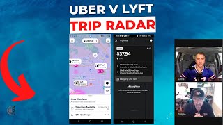 Lyft Vs Uber Trip Radar [upl. by Nosnhoj]