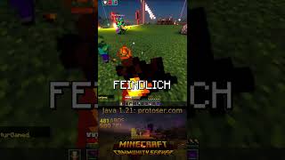 NICHTMAL IN RUHE SCHLAFEN KANN MAN  Minecraft Community Server clips goofy minecraft [upl. by Dnomse730]