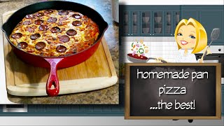 Cast Iron Pizza in 60 Minutes  Better and Faster Pizza than Delivery [upl. by Marita]