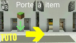 TUTO Minecraft Maison Moderne amp Redstone Part3  Porte à Item PS4 PS3XBOX360XBOXONEPC [upl. by Welker]