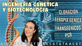 INGENIERÍA GENÉTICA Y BIOTENOLOGÍA  Clonación terapia génica transgénicos PCR bioética [upl. by Eserehs]