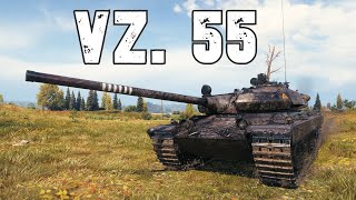 World of Tanks Vz 55  Tier X Czech Heavy Tank [upl. by Enitsrik]