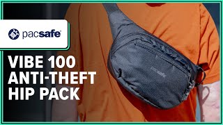 Pacsafe Vibe 100 AntiTheft Hip Pack Review 2 Weeks of Use [upl. by Gitel521]