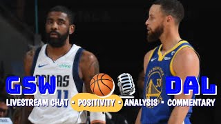 WarriorsMavs POSITIVITY watch party Steph Curry Kyrie Moody No WiggsJKpbpgame notesanalysis [upl. by Arihaz502]