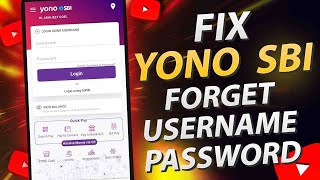 How To Fix Yono SBI Forgot Username and Password in Tamil [upl. by Blodgett]