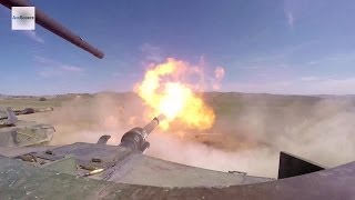 Ultra Powerful M1 Abrams 120mm Smoothbore Cannon in Action [upl. by Moselle]