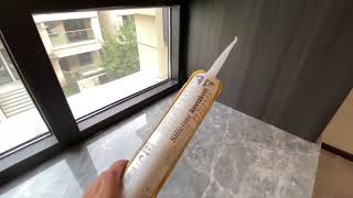 The Application of Silicon Sealant at Home [upl. by Merilee706]