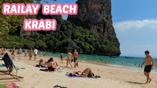 First Impressions of Railay Beach in Krabi Thailand 🇹🇭 [upl. by Oiluj]