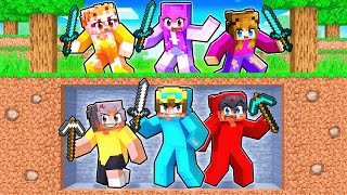 GIRL HUNTERS vs BOY SPEEDRUNNERS FINALE in Minecraft [upl. by Ky]