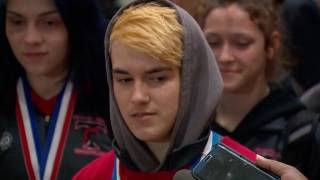 Texas high school transgender wrestler wins state title [upl. by Niall]