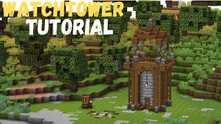 How to Build Simple Watchtower in Minecraft [upl. by Sandie]