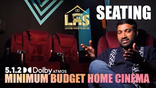 Minimum Budget Home Cinema Theater I Seating I Dolby Atmos I lumierehomescreens [upl. by Nnasus]