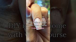 DIY gel nails at home with Russian manicure techniques 🤩 gelnails diynails russianmanicure nail [upl. by Anoif]