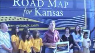 Brownback For Governor Road Map for Kansas Begins in Topeka [upl. by Aihsila]