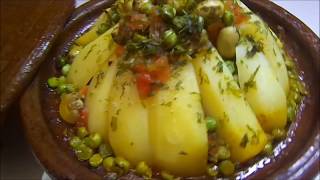 الطاجين السوسي بالخضرة واللحم moroccan tagine [upl. by Kielty705]