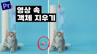 프리미어프로 영상 속 고정된 물체 지우기  특정 부분 객체 삭제 [upl. by Balling64]