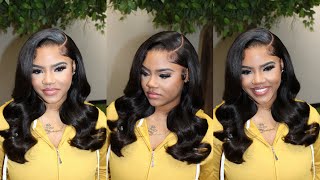 BEGINNER FRIENDLY WIG💛  ULTIMATE LACE MELTSIDE PART WIG INSTALL  ALIPEARL HAIR [upl. by Barcellona]