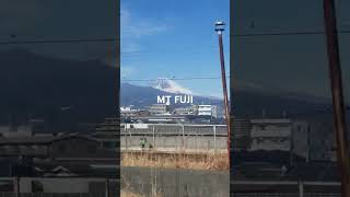 Mt Fuji from the shinkansen fujisan mtfuji japan shinkansen [upl. by Akemehc736]