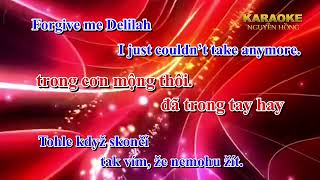 KARAOKE Tone Nam Em…Delilah  Tình hận  Čas růží [upl. by Acenes569]