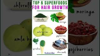 Top 6 Foods For Healthy Hair Growth [upl. by Gotthard]