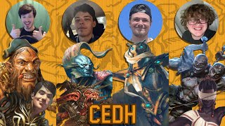 Last Preban cEDH Gameplay with ComedIan DargoSilas vs ThrasiosRog vs Derevi vs TymnaKraum [upl. by Aicilla]