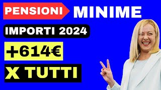 IMPORTI PENSIONI MINIME INPS 👉 GUIDA DETTAGLIATA ED IMPORTI UFFICIALI [upl. by Okram]