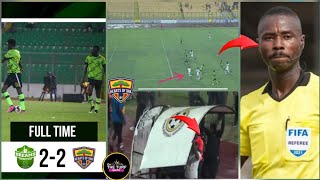 How Ref Bulu amp his assists wer bundled out of Stadium after Hearts vs Dreams controversial draw game [upl. by Aimerej]