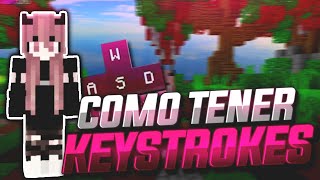 COMO TENER KEYSTROKES EN MINECRAFT PE [upl. by Omissam]