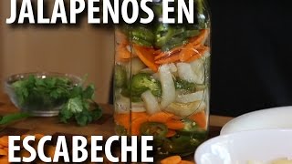 Pickled Jalapeños and Carrots  JALAPEÑOS EN ESCABECHE Recipe [upl. by Avlasor]