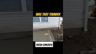 Concrete Catastrophe pouring in a Thunder Storm wtfmoment [upl. by Ayenat]