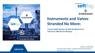 Webinar Connect HART devices via Allen Bradley PLCs to Emerson’s AMS Device Manager [upl. by Eednam]