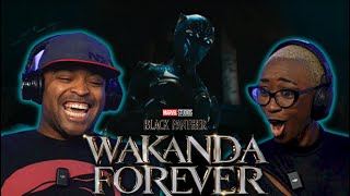 BLACK PANTHER WAKANDA FOREVER  Official Trailer Reaction  Marvel Studios [upl. by Evante30]