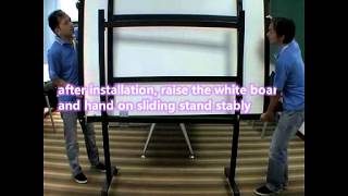 Whiteboard mobile stand installation（English Version） [upl. by Asilef]