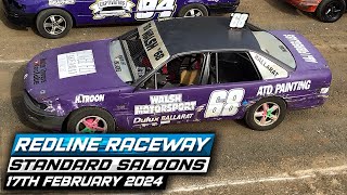 Redline Raceway Standard Saloons 17th February 2024 [upl. by Ihcelek]