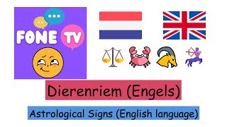 Dierenriem Engels nlen [upl. by Jacoby]