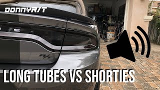 Shorty Headers vs Long Tubes Sound Comparison [upl. by Anestassia516]