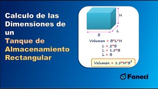 Calculo de las dimensiones de un TANQUE DE AGUA RECTANGULAR✅ [upl. by Pacifica]