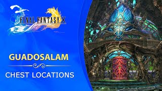 Final Fantasy X HD Remaster  All Chest Locations  Guadosalam [upl. by Tiffi]