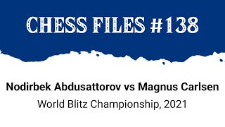 Nodirbek Abdusattorov vs Magnus Carlsen • World Blitz Championship 2021 [upl. by Athenian]