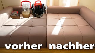 Sofa mit einem Nasssauger reinigen  Bissell 1558N SpotClean Professional [upl. by Roshan343]