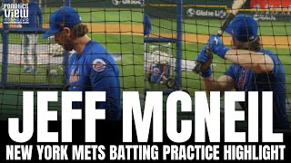 Jeff McNeil Batting Practice From Hitters Eye View  New York Mets Batting Practice Highlight [upl. by Alpheus109]