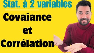 Calcul Covariance et coefficient de corrélation statistiques à deux variables [upl. by Areehs]