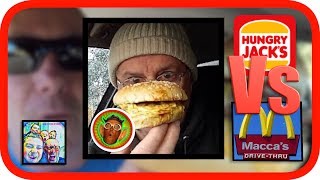 McDonalds vs Burger King Hungry Jacks  Double BBQ Stacker vs Quarter Pounder amp Bacon  DAW TV [upl. by Mattias139]